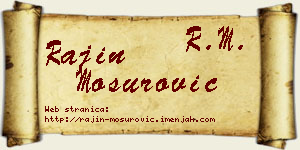 Rajin Mosurović vizit kartica